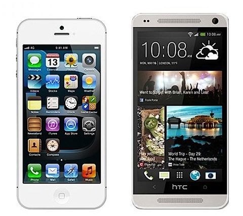 HTC One mini 与 iPhone 对比