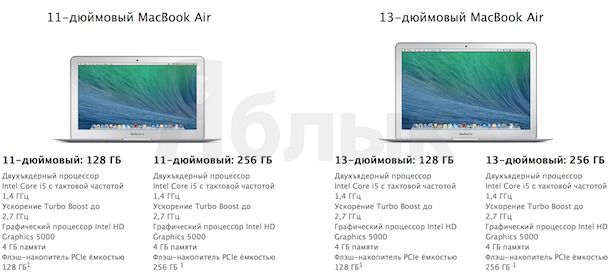 MacBook Air 2014 款外观对比