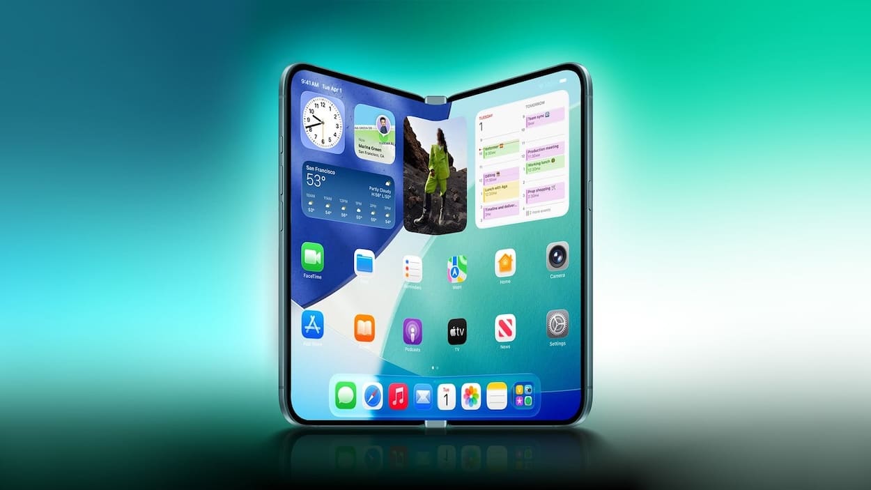 折叠屏 iPhone 折叠概念图