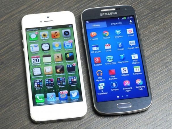 三星 Galaxy S4 mini 与苹果 iPhone 5 对比